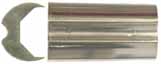 Grooved Muzzle Cap, for 3/4" octagon barrel, nickel silver